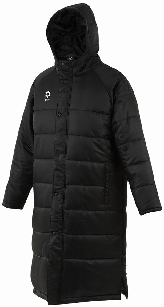 スフィーダ sfida フットサル BP パデッドロングコート LINE フットサル SA-23834 防風 撥水 フロントジップ サイドスリット HEX Beastライン 保温 ベンチコート SA23834 BLK BLACK