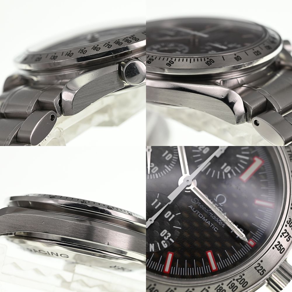 OMEGA 3519.5 スピードマスター レーシング シューマッハ 2001ワールドチャンピオン 自動巻き メンズ良品箱付き 【ホログラム】 P#137909
