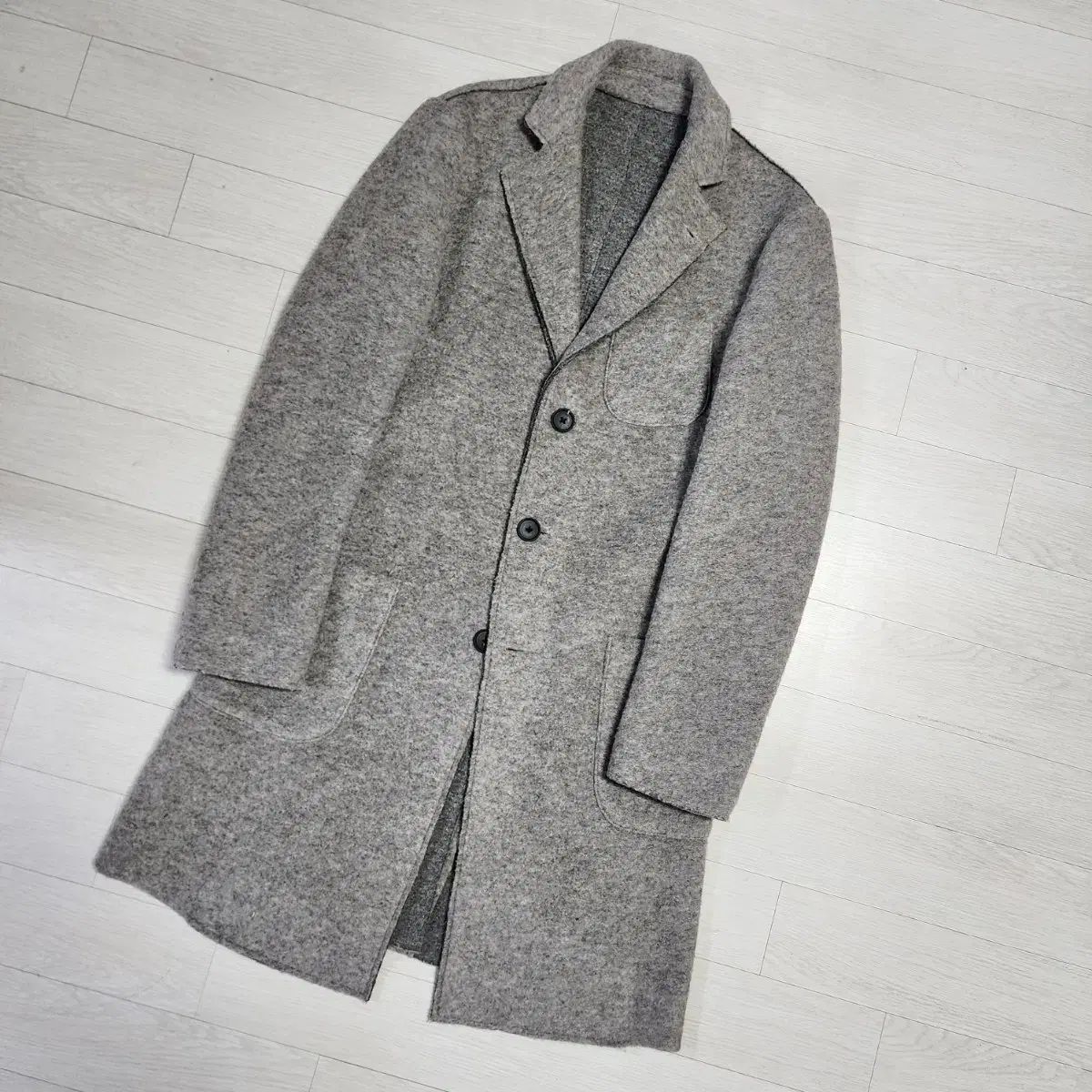 美品　ラルディーニ　DAIZ コラボ　チェスターコート　ブートニエール　48 美品 ラルディーニ DAIZ コラボ チェスターコート ブートニエール 48