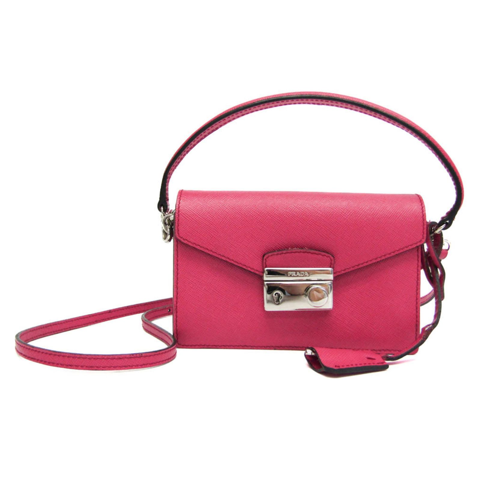 プラダ(Prada) サフィアーノ ミニ レディース レザー ショルダーバッグ 