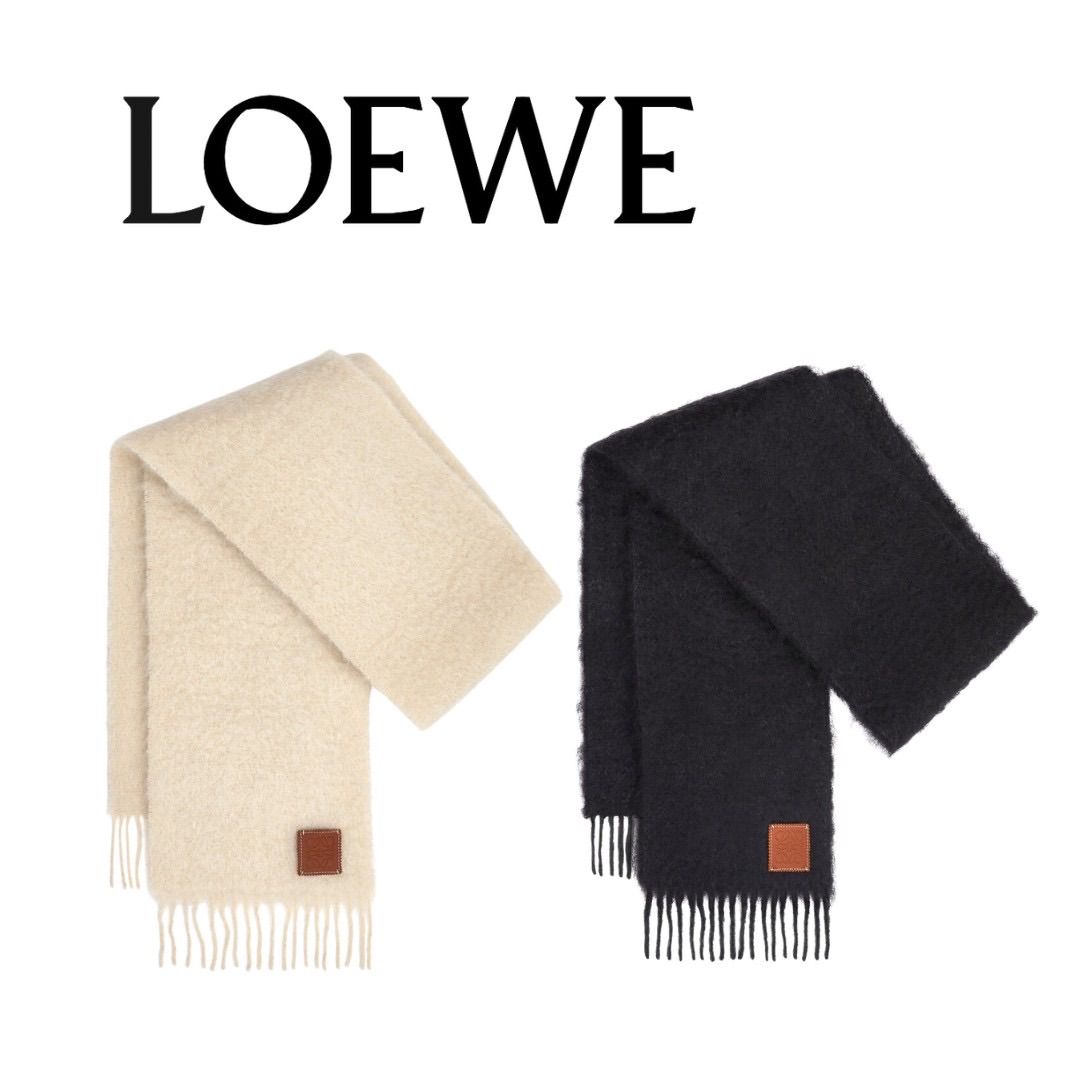 新品・未使用】LOEWE ロエベ マフラー スカーフ （モヘア&ウール  