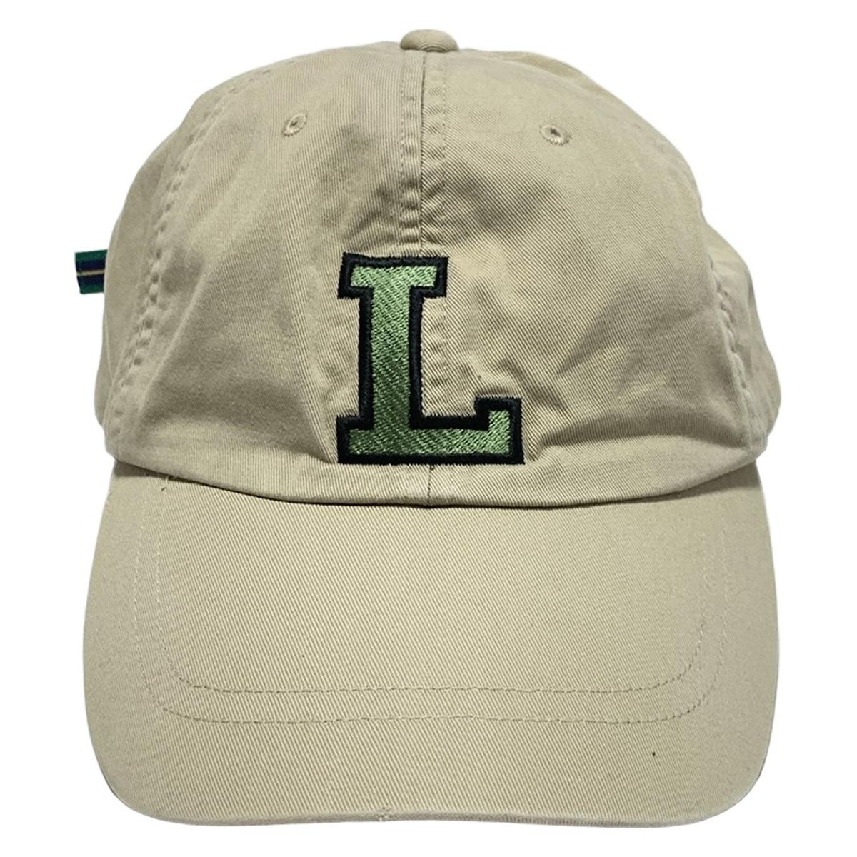 Lacoste ラコステ キャップ - ベージュ×ダークグリーン×黒 刺繍 コットン