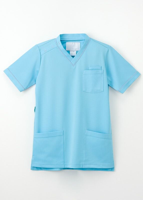 [ナガイレーベン] 男女兼用スクラブ (RF-5032) [ライトブルー]