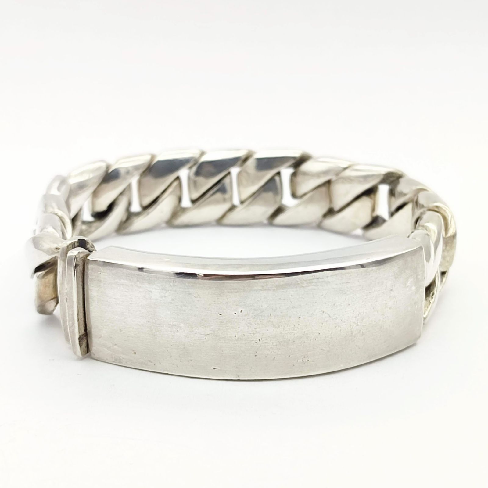 美品】IDチェーンブレスレット SILVER シルバー999 119g ヴィンテージ 