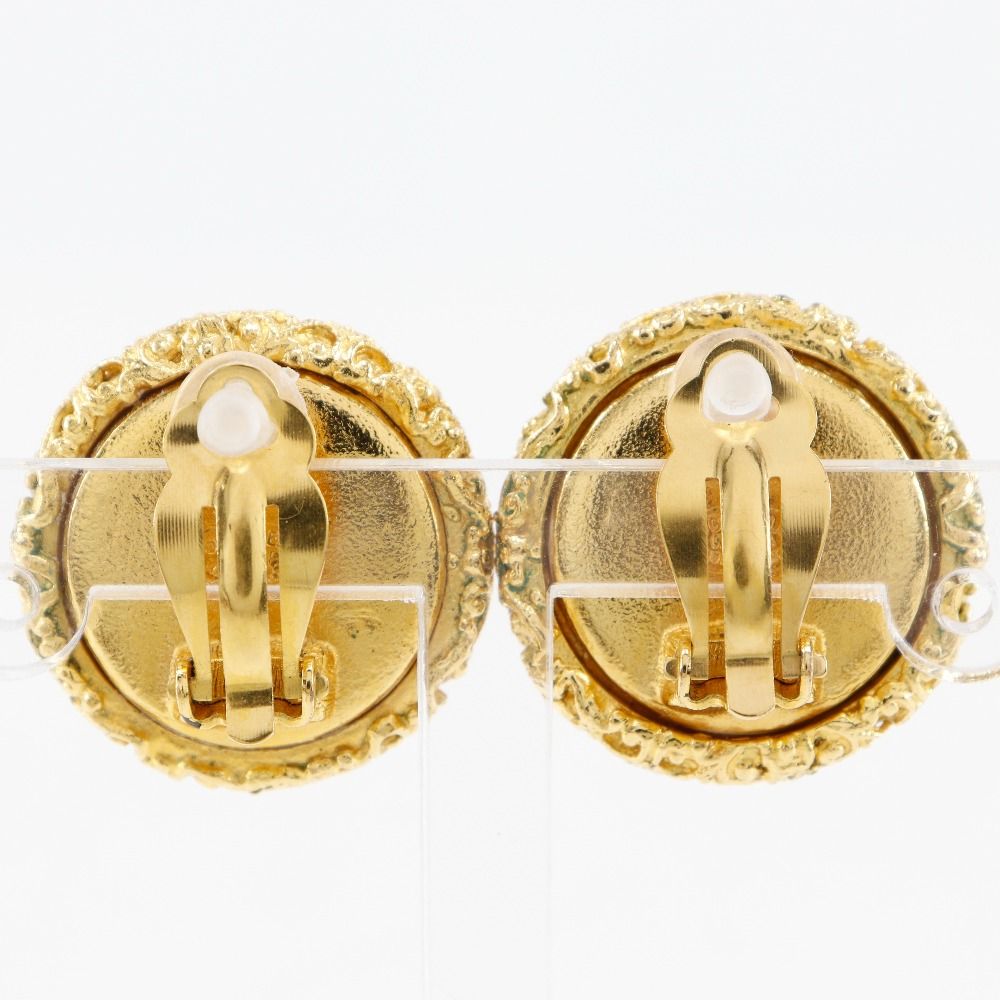 CHANEL】シャネル ココマーク ヴィンテージ 金メッキ×フェイクパール