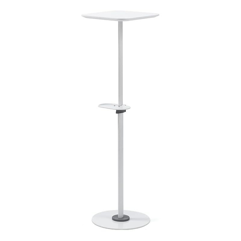サンワダイレクト プロジェクタースタンド 高さ70.8～120.8cm 天板サイズ30×30cm ホワイト 100-PRST005W 0