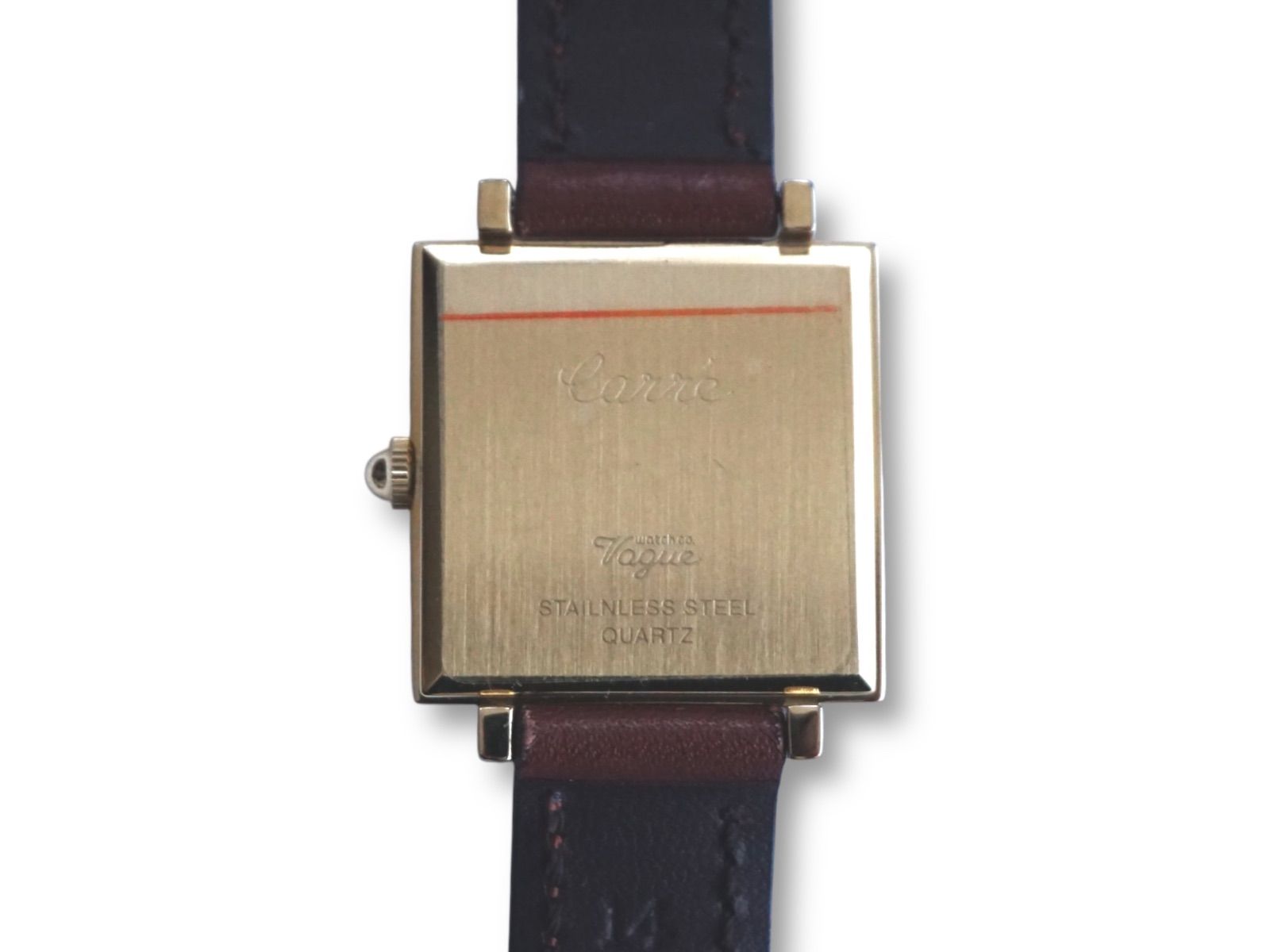 Vague Watch Co ヴォーグウォッチ Carre カレ ホワイト文字盤 Vague Watch Co. ヴァーグウォッチ Carre カレ ホワイト文字盤
