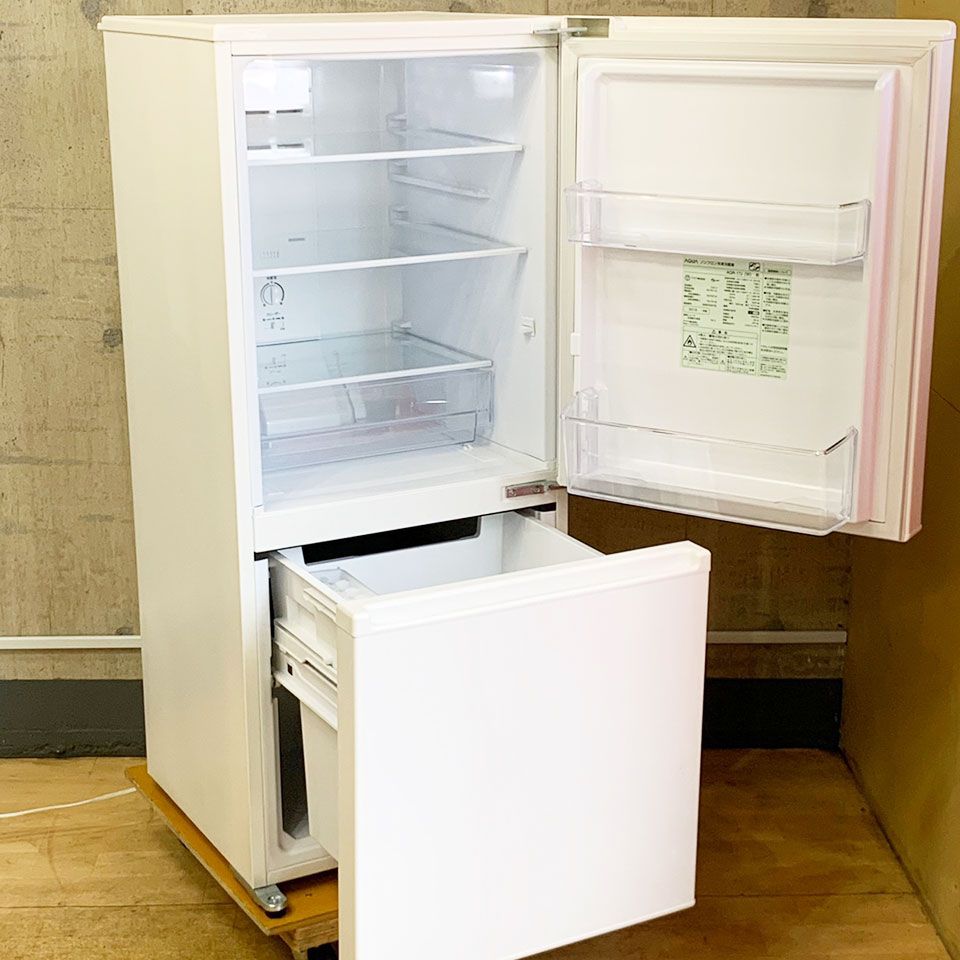 関東一円送料無料】2019年製 AQUA/アクア 2ドア冷蔵庫 AQR-17J-W/168L  