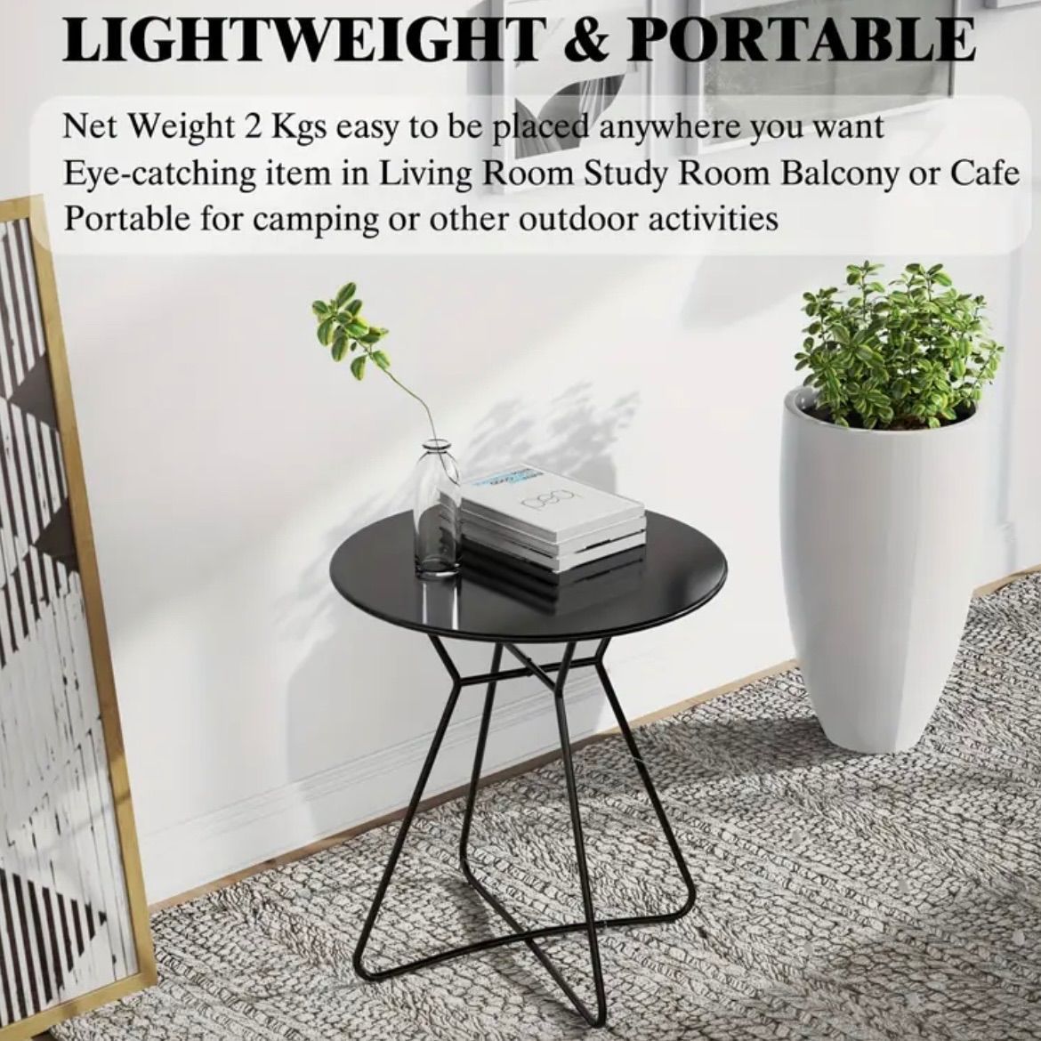 訳がありセール テーブル サイドテーブル DECOR ZONEラウンドメタルサイドテーブル