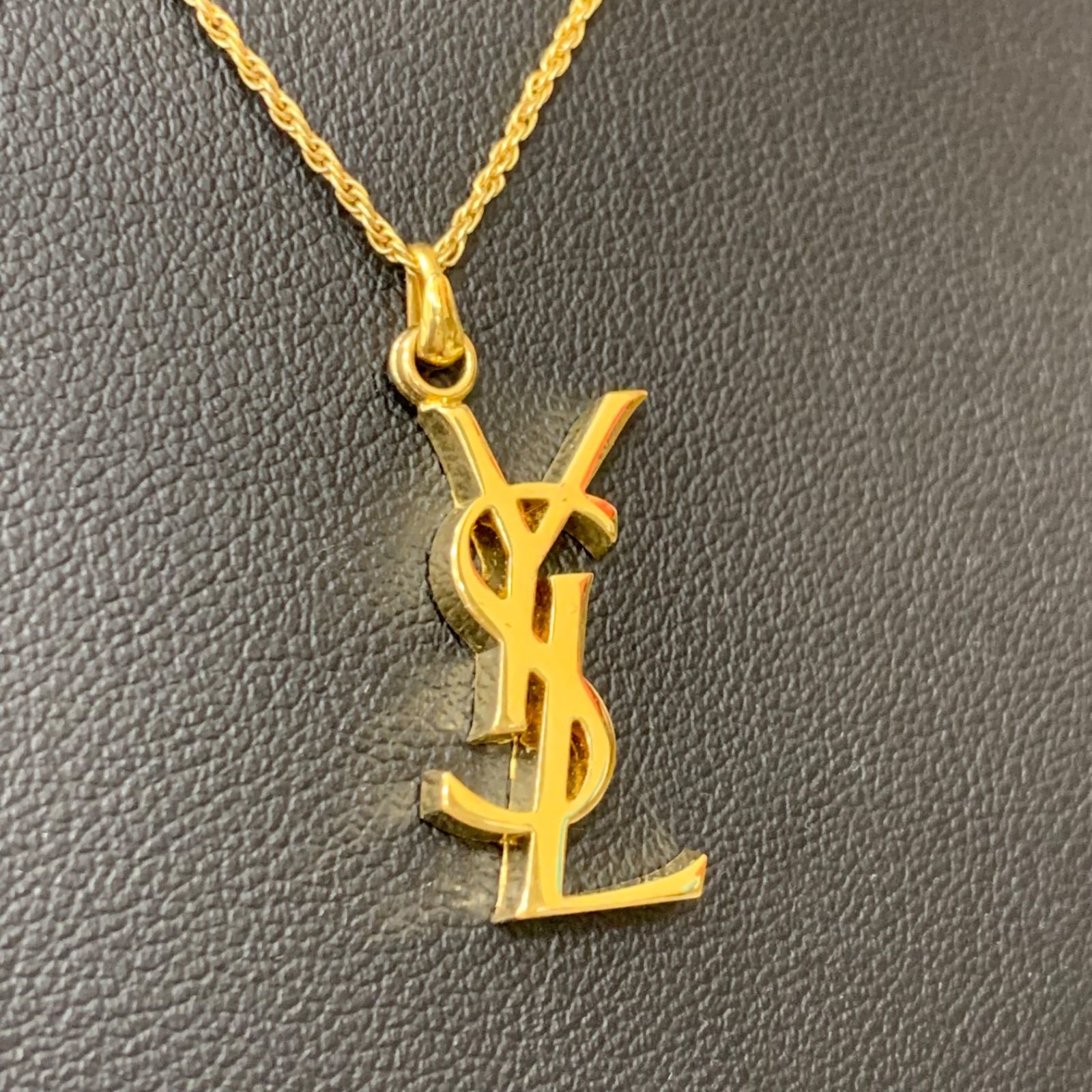 YSL ネックレス　アンティーク　ヴィンテージ　イヴ・サンローラン 新品同様☆ イブサンローラン YSL ネックレス ヴィンテージ