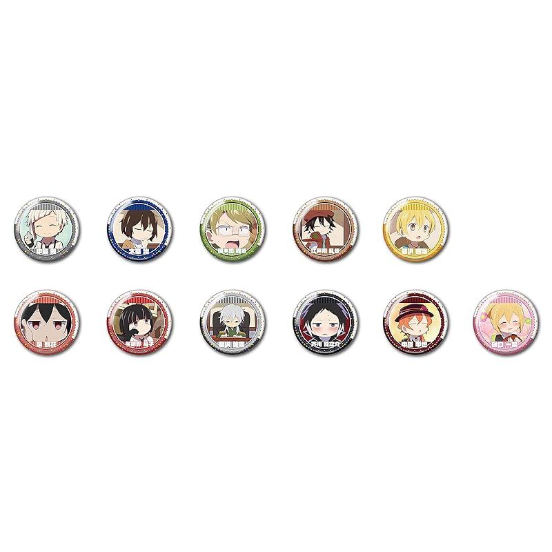 文豪ストレイドッグス わん！ トレーディングちょいデカ缶バッジ 11個入りBOX