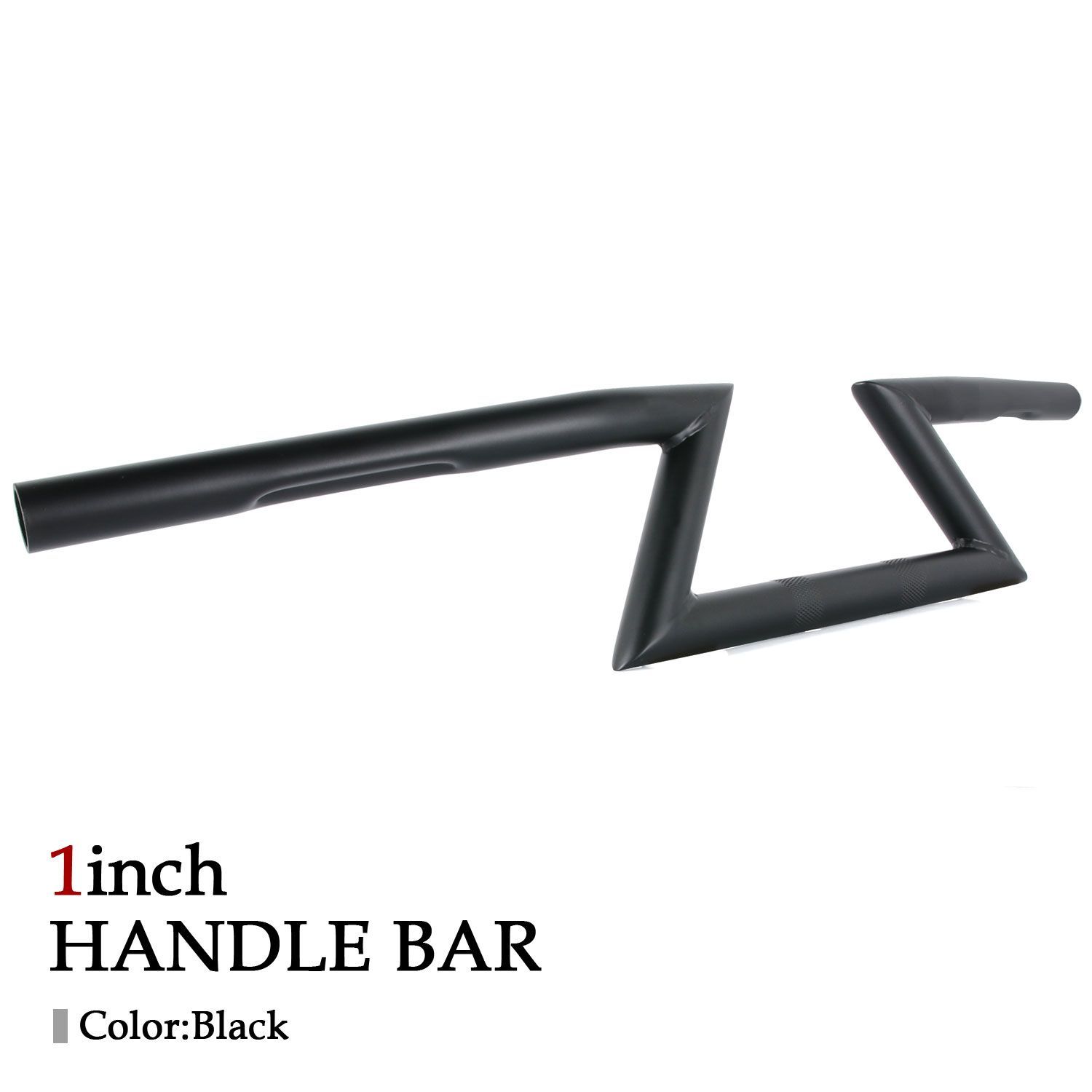 1インチ ハンドル バー Zバー ドラッグバー 25.4mm ブラック ハーレー