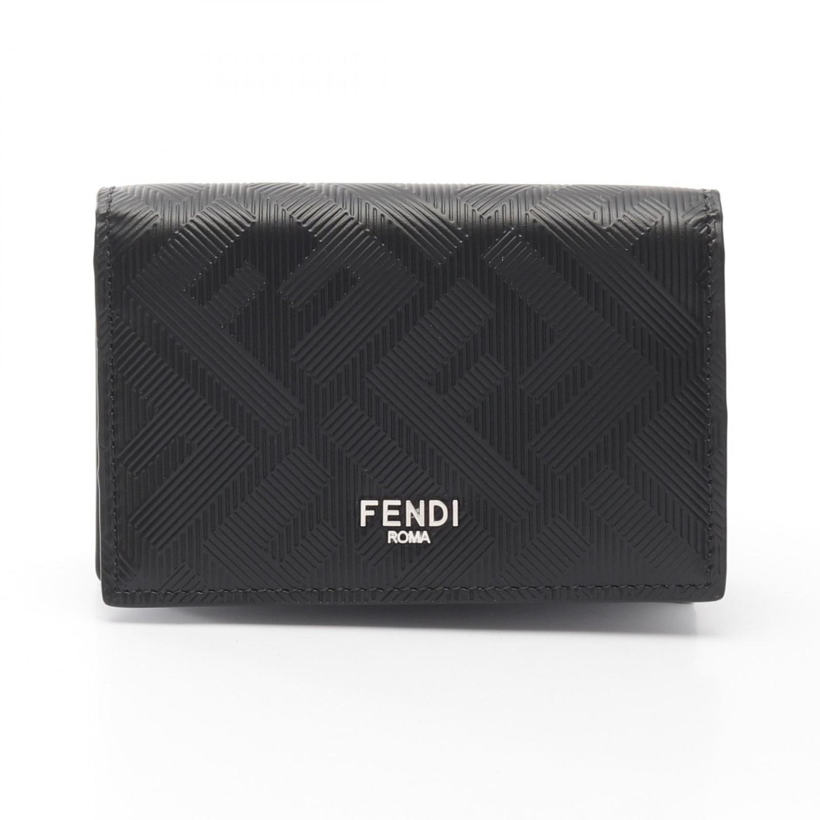 フェンディ FENDI カードケース シャドー ズッカ 7M0222AJF4F19KP ブラック レザー カードケース メンズ