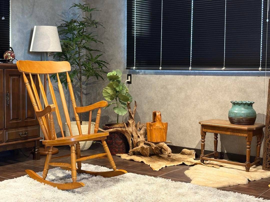 ロッキングチェア　ナチュラル　ヴィンテージ　ビンテージ　レトロ　ゆり椅子 ロッキングチェア ナチュラル ヴィンテージ ビンテージ レトロ