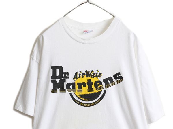 安い，大人気】 90s ドクターマーチン 企業 プリント Tシャツ XL 白