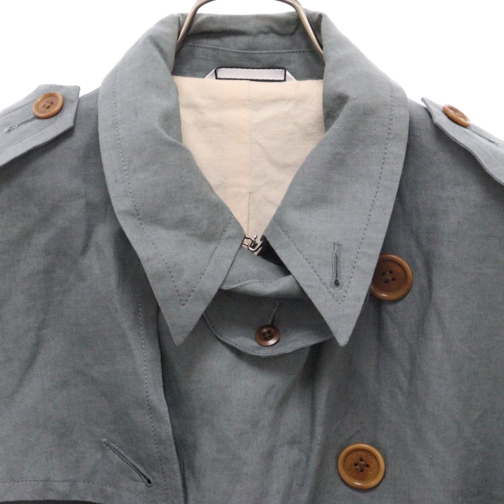 ポールスミス　コート Paul Smith (ポールスミス) リネン トレンチコート 麻 グリーン