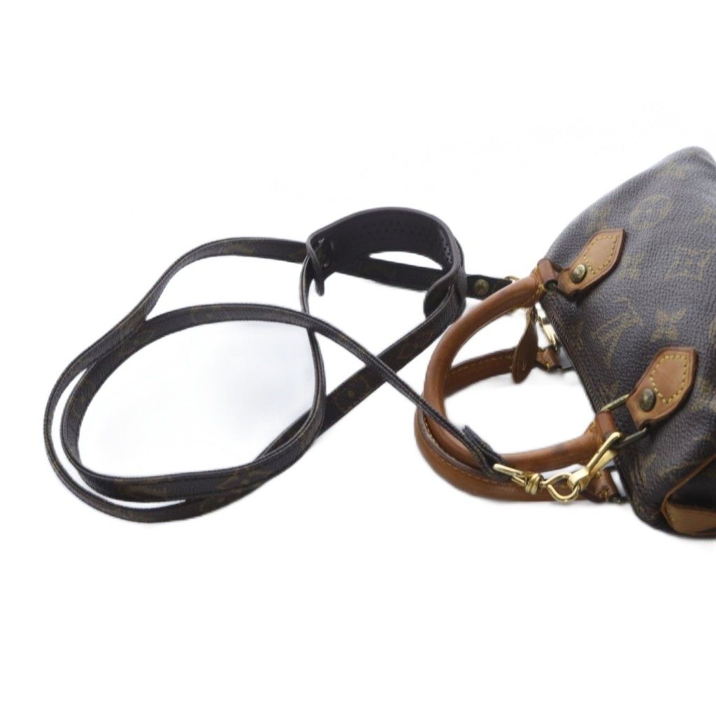 Louis Vuitton モノグラムミニスピーディー　ストラップ付き ルイヴィトン モノグラム ミニスピーディ ハンドバッグ M41534