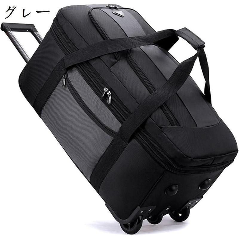 ボストンキャリーバッグ 3way ボストンバッグ キャリーバッグ 130L 大容量 旅行バッグ キャスターバッグ 3輪 静音 防水 メンズ
