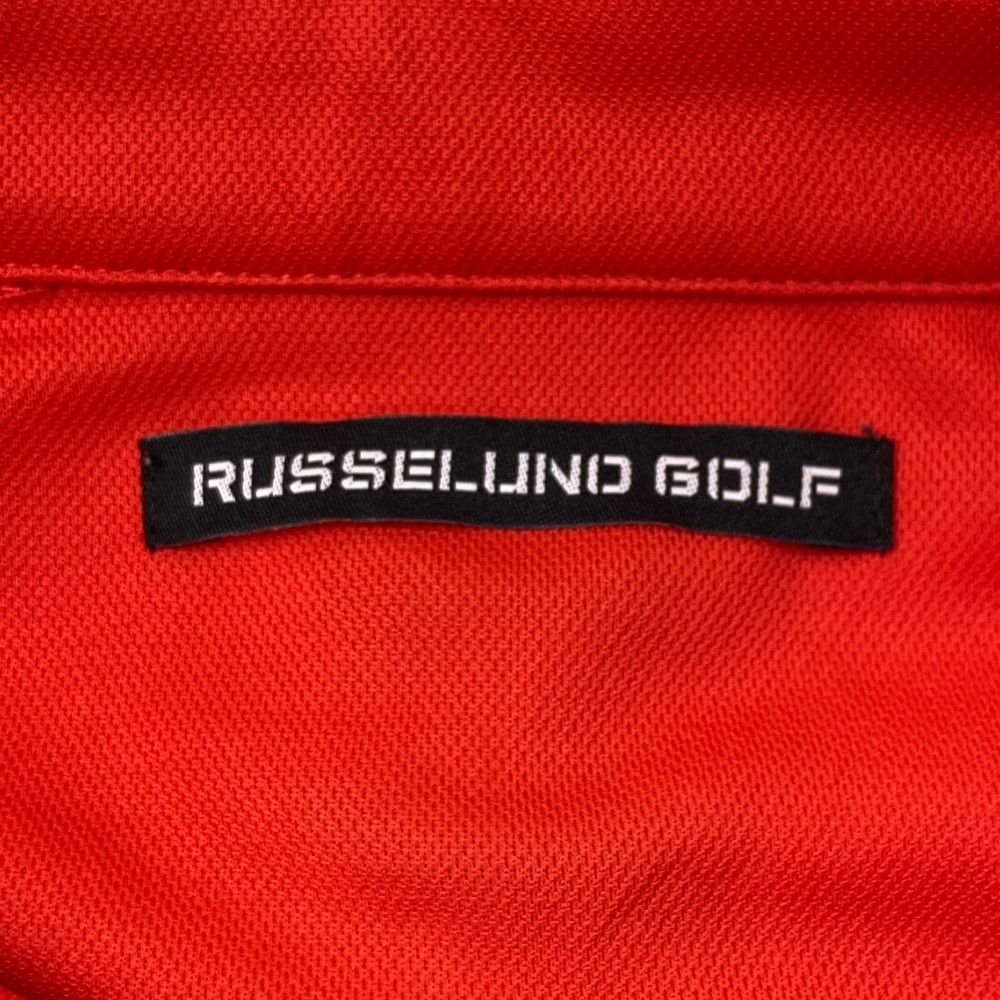 サイズ：5 RUSSELUNO ラッセルノ RG-2310301 半袖ポロシャツ ビッグルチャ  レッド系 [240101424778] ゴルフウェア メンズ ストスト サイズ：5 RUSSELUNO ラッセルノ RG-2310301 半袖ポロシャツ