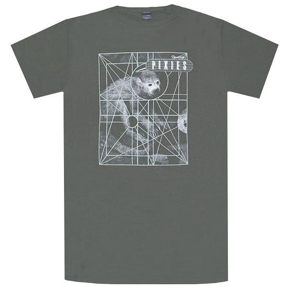 Maglietta Ufficiale Pixies 'Monkey Grid' - Doolittle, Colore Grigio Carbone, Taglia L, Unisex - 2