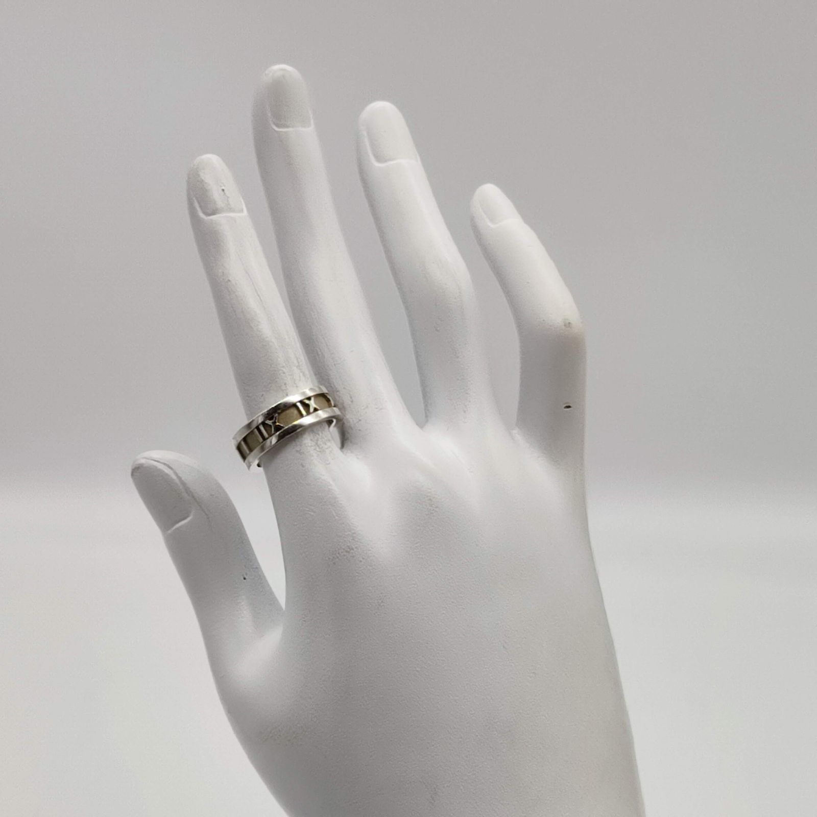Tiffany ティファニー アトラス シルバー925リング10号 美品 正規品 TIFFANY&CO ティファニー アトラスワイドリング シルバー 9.8g