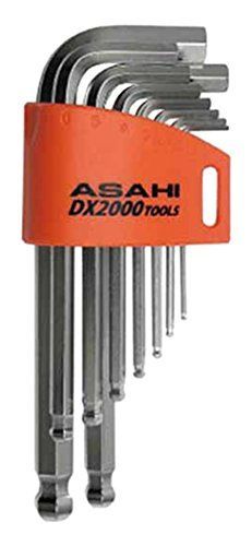 ASH メッキボールポイントショート六角棒レンチセット9本組 AZS0910