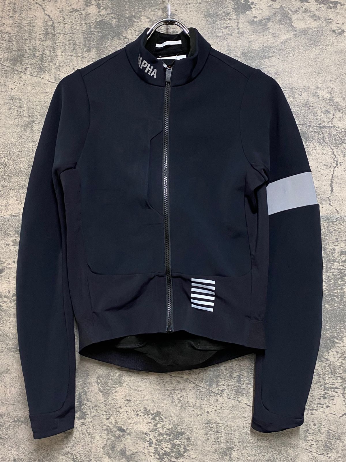 JM435 ラファ Rapha PRO TEAM WINTER JACKET 長袖 サイクルジャケット 黒 S 裏起毛