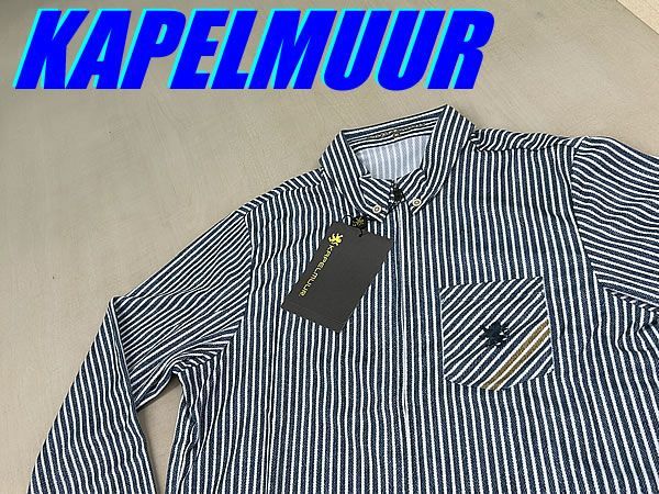 テルスポ イチ推し!! !! KAPELMUUR kpls079 長袖シャツジャージ ヘリンボーンストライプ size M カペルミュール カジュアル 長袖サイクルジャージ ロード ミニベロ クロス ピスト MTB 同梱発送承り中!! M-1266