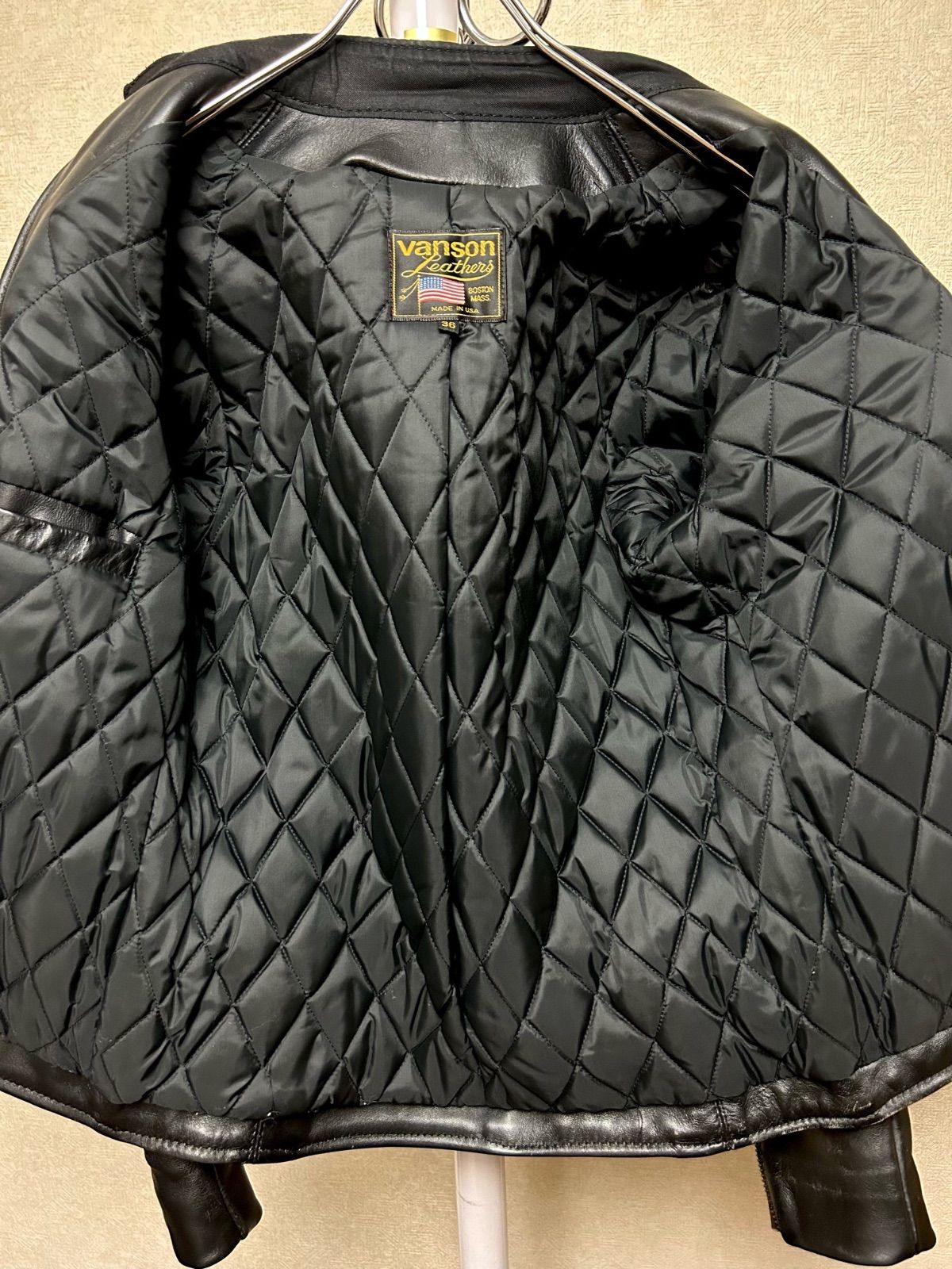 オールドモデルTALONジッパーvanson希少旧Type Bライダース36美品