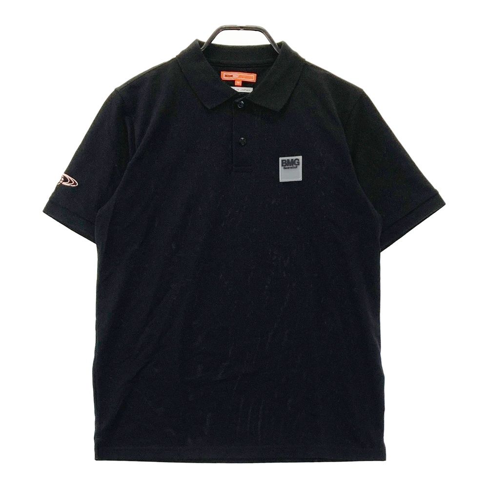 サイズ：M BEAMS GOLF ビームスゴルフ  半袖ポロシャツ  ブラック系 [240101474306] ゴルフウェア メンズ ストスト サイズ：M BEAMS GOLF ビームスゴルフ 半袖ポロシャツ ブラック