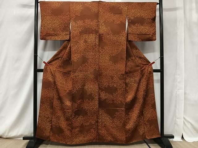 平和屋着物□上質な小紋 立波地紋 暈し染め 正絹 逸品 AAAY0352ph