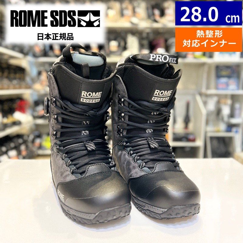 24-25 ROME SDS BODEGA HYBRID BOA BLACK 28cm ローム ボデガ メンズ スノーボードブーツ 日本