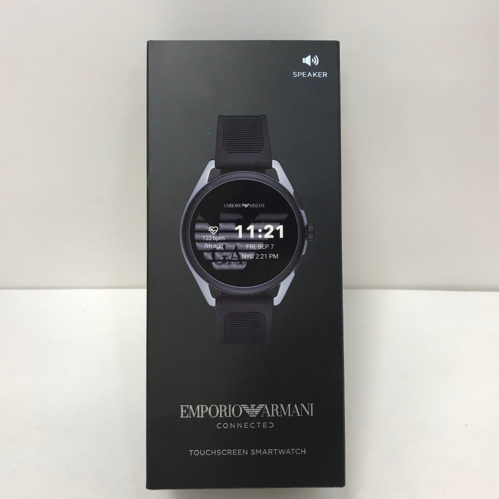 07w6850☆ エンポリオ・アルマーニ Emporio Armani スマートウォッチ ART5021 腕時計 ブラック 黒 メンズ 男性用  デジタル タッチパネル【中古品】 - メルカリ