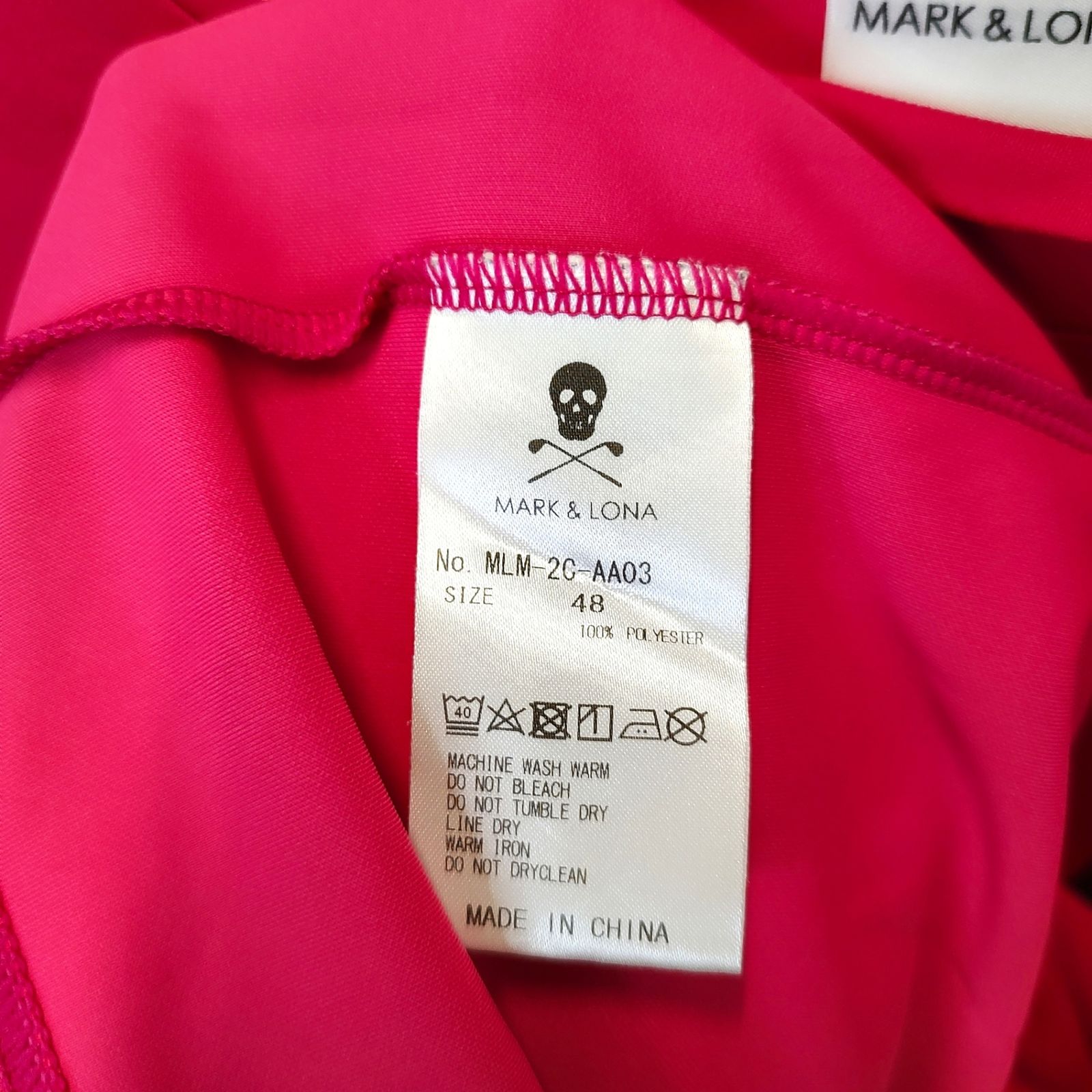MARK＆LONA マークアンドロナ ゴルフ 22AW モックネック 半袖