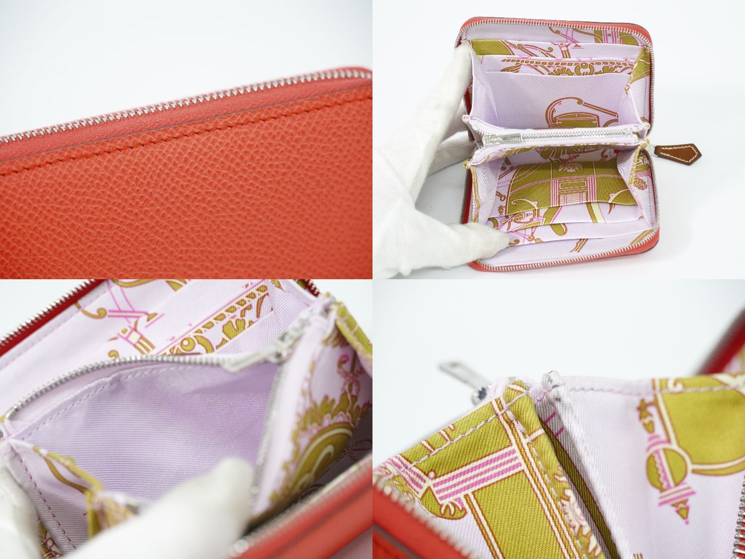 エルメス 小物入れ 本物 エルメス HERMES アザップ コンパクト シルクイン ヴォー