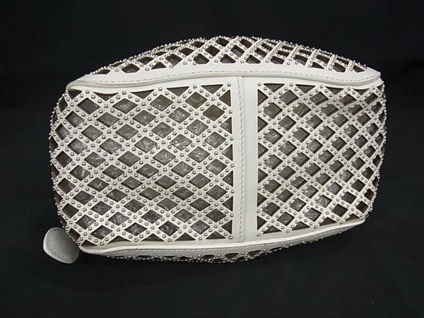 □極美品□ ALAIA アライア レザー 巾着型 ワンハンドル ハンドバッグ