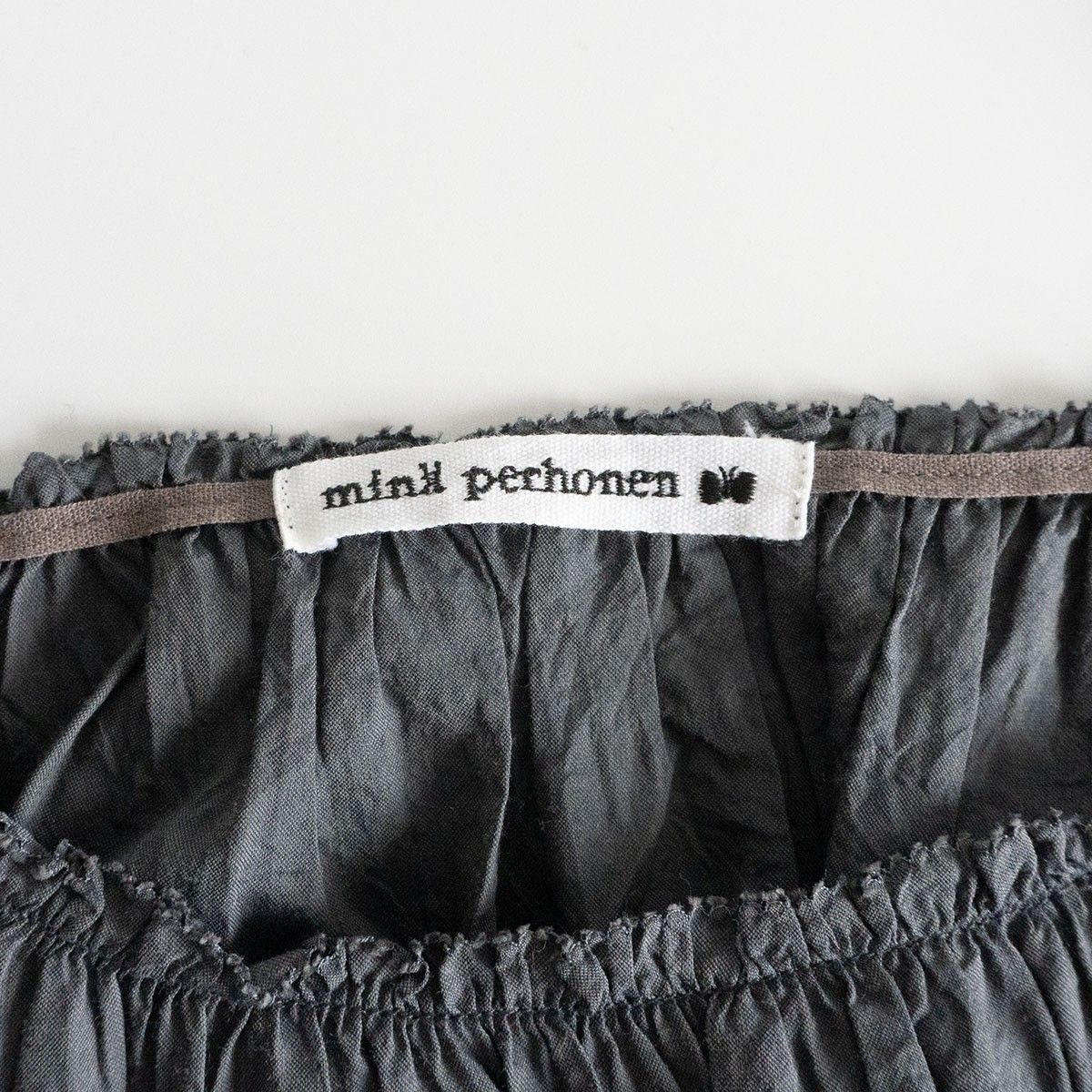 ミナペルホネン ワンピース turku 美品】mina perhonen【turku ドレス】38 ギャザー ワンピース