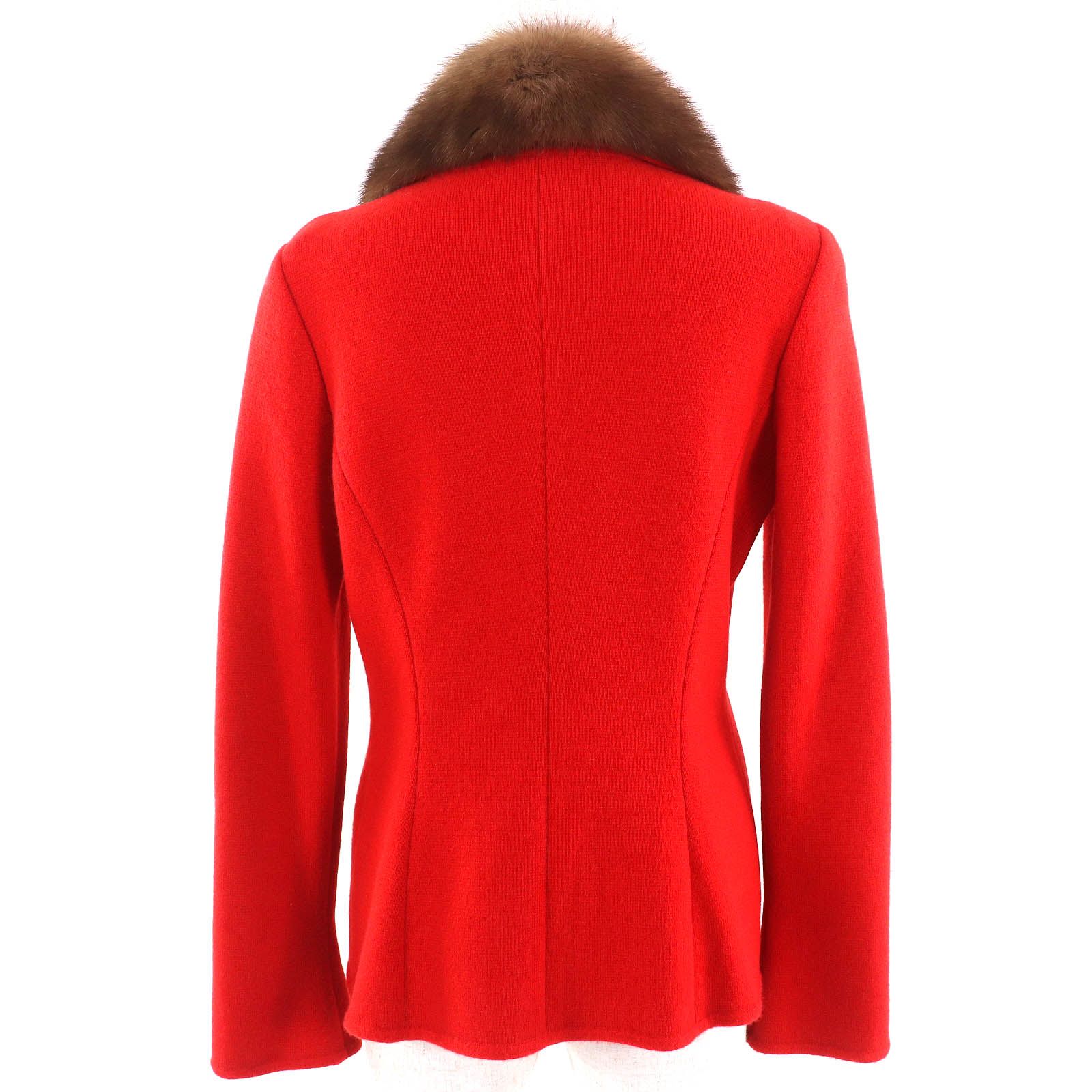 美品♡ FOXEY セーブル ファー 衿 カシミヤ カーディガン フォクシー  