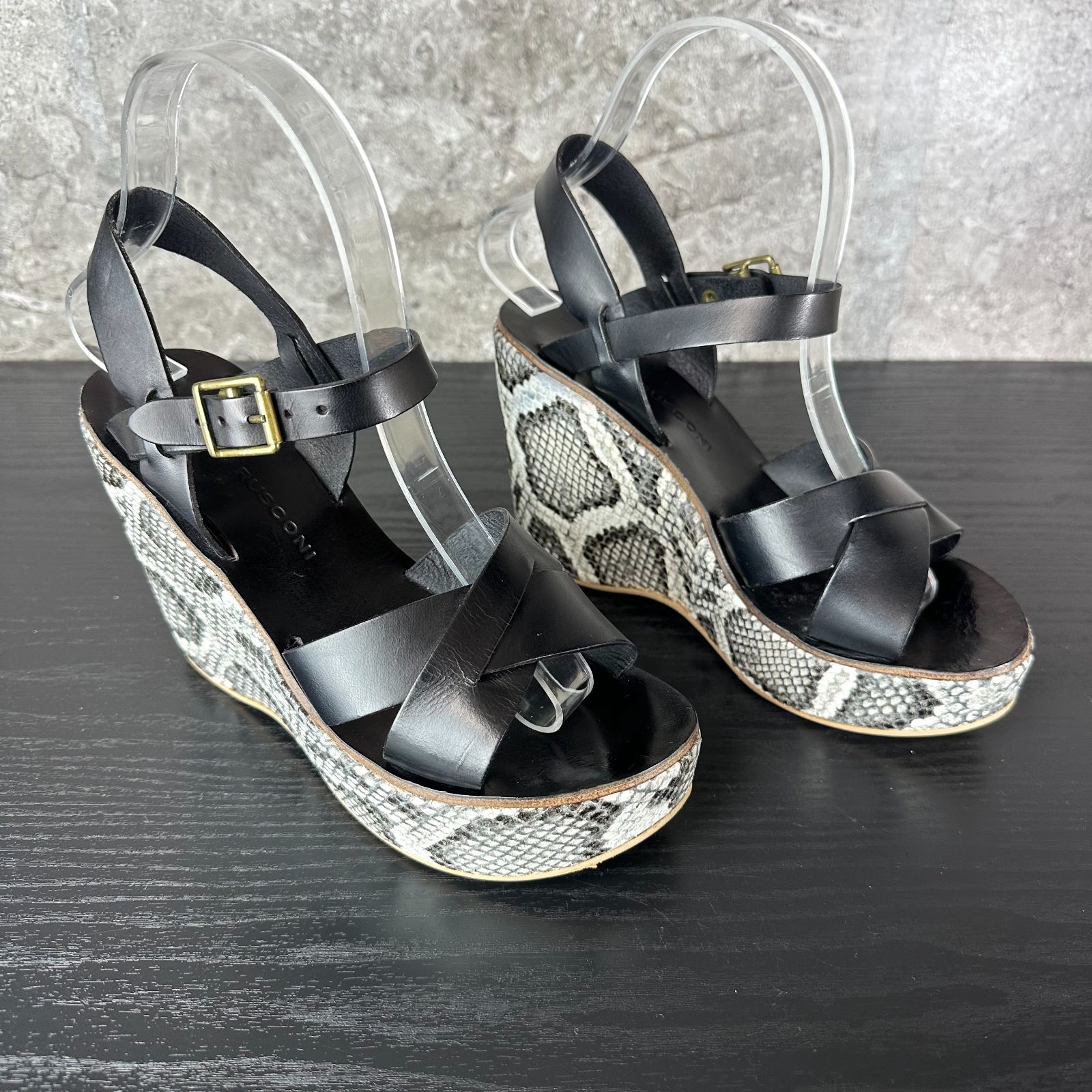 FABIO RUSCONI ファビオ ルスコーニ サンダル 厚底 ウェッジ ファビオ