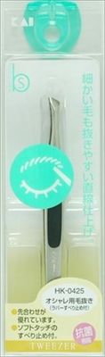 まとめ買い-12点セット ＨＫ０４２５オシャレ毛抜きラバー滑り止め付 貝印 メイク