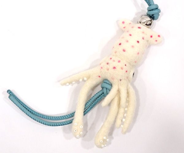 質コニシ】【LOEWE/ロエベ】チャーム イカ スキッド フェルト