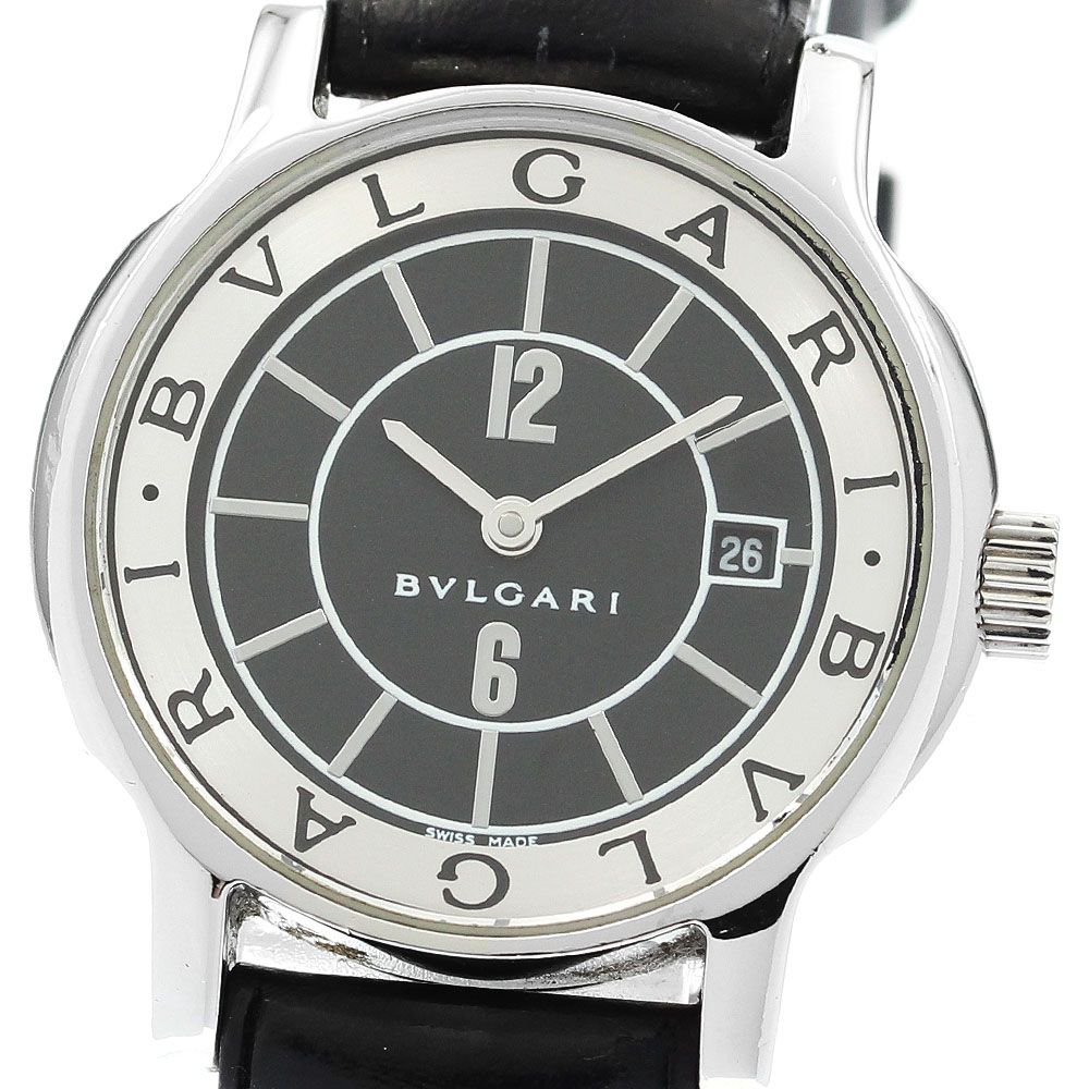 ブルガリ BVLGARI ST29S ソロテンポ デイト クォーツ レディース_  