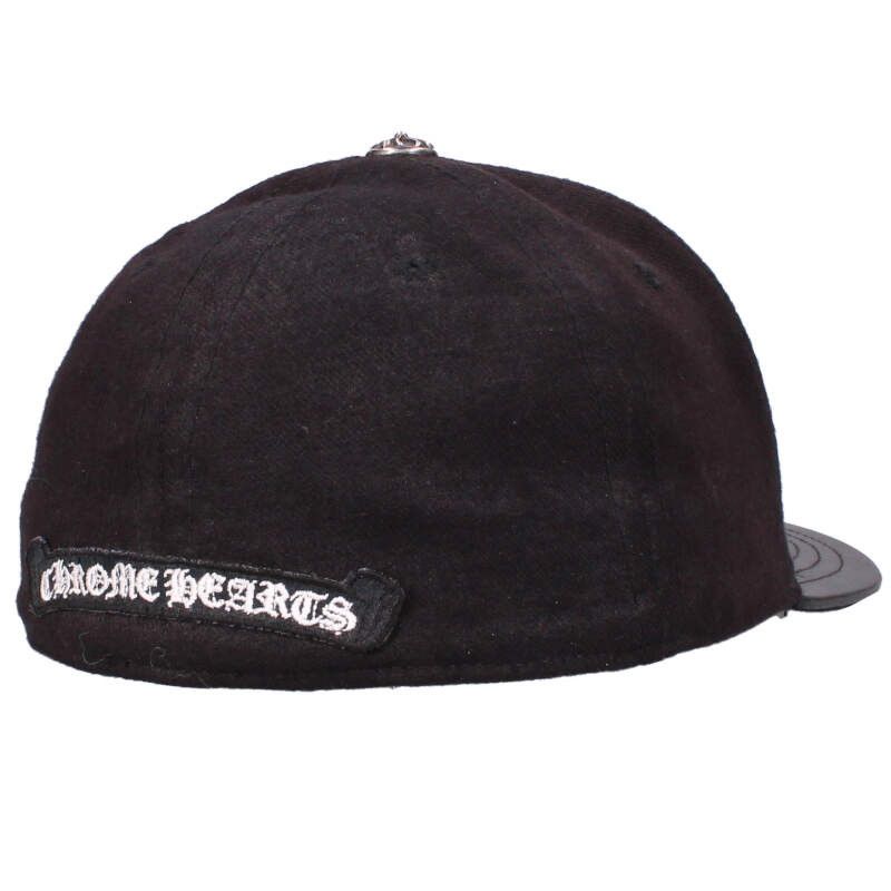 クロムハーツ CH HAT CH刺繍レザー切り替えキャップ メンズ