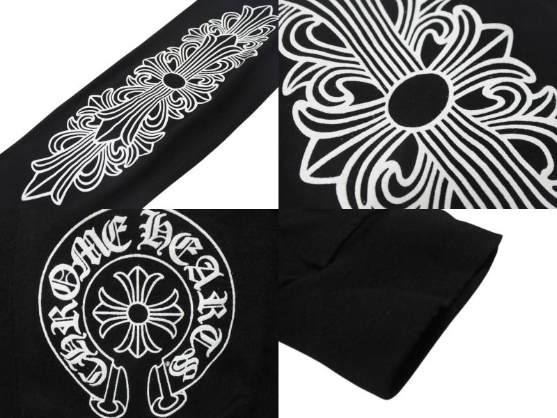 Chrome Hearts - 極美品 CHROME HEARTS クロムハーツ ホースシュー 長袖Tシャツ ロングスリーブ ロサンゼルス限定 ブラック サイズL 中古 4b004904 Chrome Hearts - 極美品 CHROME HEARTS クロムハーツ ホース
