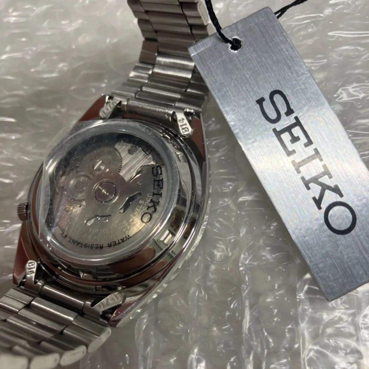 【未使用品】SEIKO 5 裏蓋スケルトン 自動巻 オートマチック 7S26 メンズ 腕時計 並行輸入品（箱なし）
