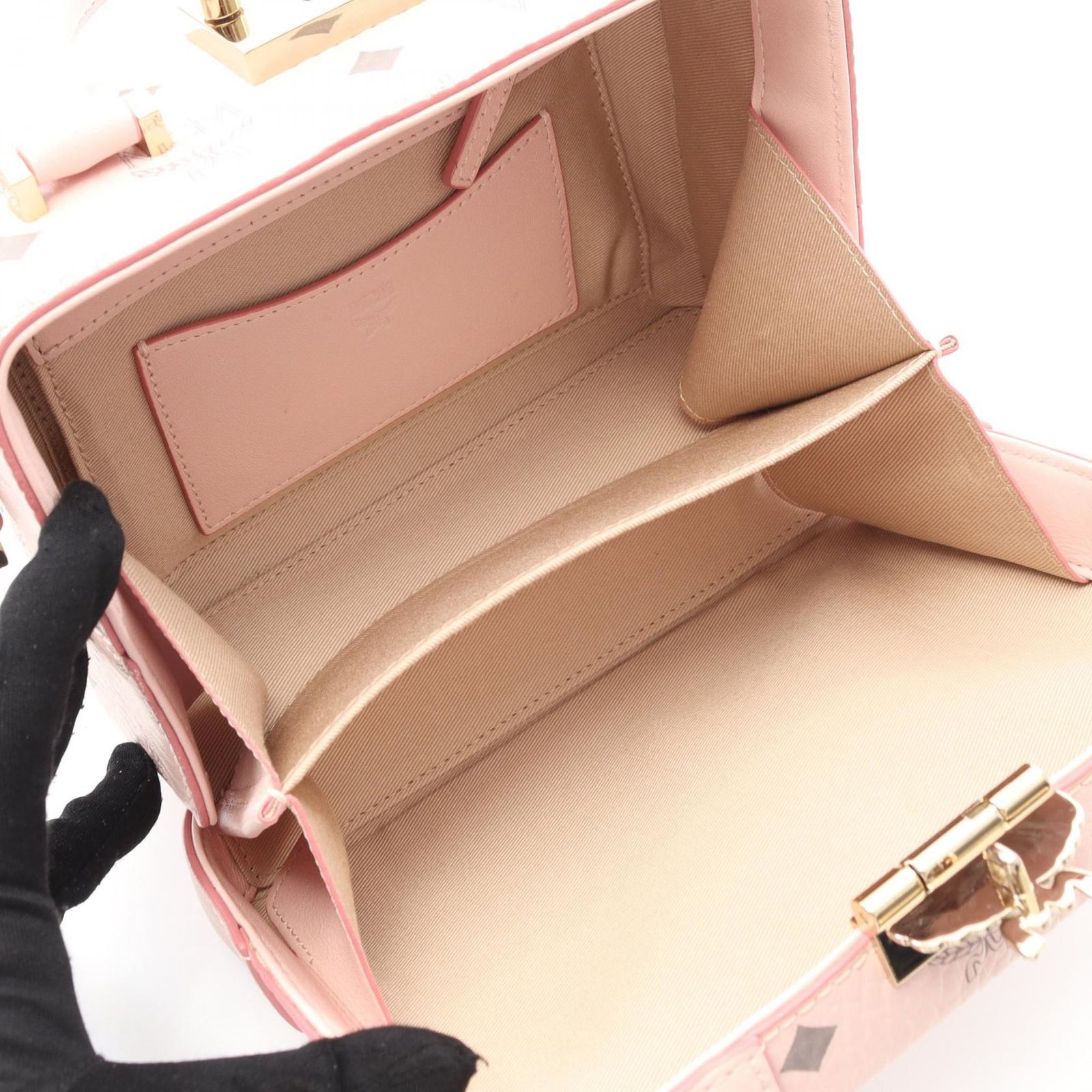 エム・シー・エム MCM ハンドバッグ ヴィセトス バニティバッグ ピンク 