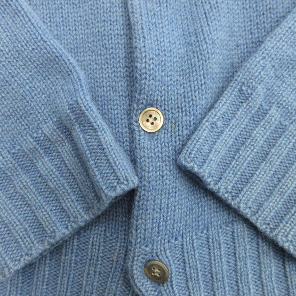 11aw tricot COMME des GARCONS トリココムデギャルソン クルーネック カーディガン ニット セーター カットソー 青 ブルー レディース 古着 中古 11aw tricot COMME des GARCONS トリココムデギャルソン クルー