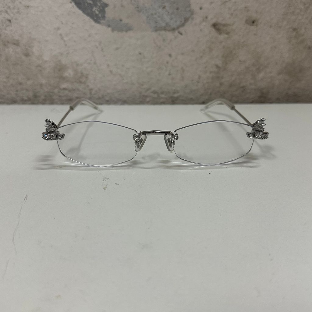 リムレスメガネ