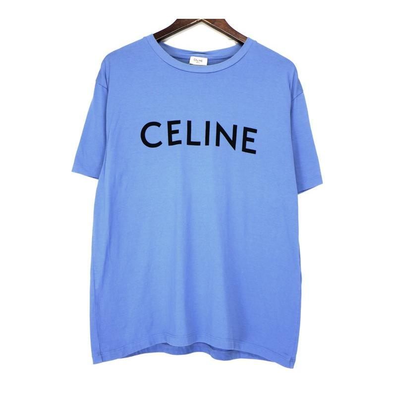 CELINE セリーヌ ロゴプリント 半袖 ルーズ Tシャツ CELINE セリーヌ ロゴプリント 半袖 ルーズ Tシャツ