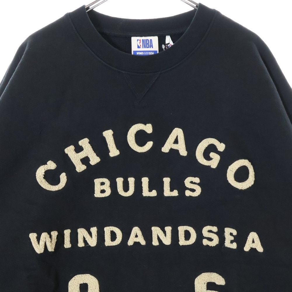 NBA WINDANDSEA シカゴブルズ トレーナー XL WIND AND SEA (ウィンダンシー) ×NBA CHICAGO BULLS CREW NECK